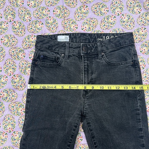 Gap high rise skinny jeans black size 25r - Picture 8 of 10